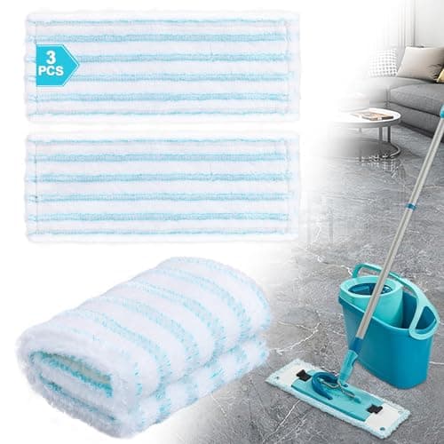 DYDHRER Lot de 3 serpillères de Rechange compatibles avec Leifheit Clean Twist M Ergo Micro Duo,moppe Compatible leifheit serpillière,serpillères de Rechange en Microfibre pour Tous Les sols