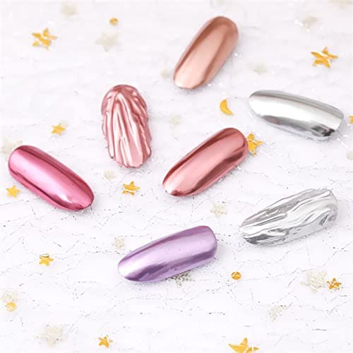 Holzsammlung 12 Couleur BoîTe Poudre à Ongles,Paillettes Ongles Effet Miroir Poudre Chrome d'Ongle,Chrome Pigments Avec Paillettes pour Décoration D'ongle#03
