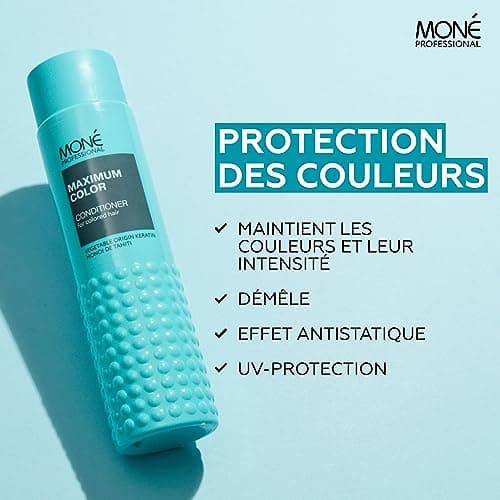 MONÉ Professional Après-Shampoing Cheveux Colorés, Kératine, 300 ml