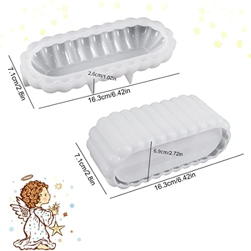Voyyphixa Moule Boite Resine Epoxy Ovale, Moule Silicone Boite a Mouchoirs avec Couvercle Moulage Moule de Coulée Boîtes à Bijoux Rangement pour décoration de la Maison (Rectangle)