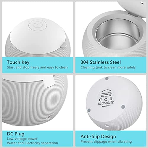 Nettoyeurs ultrasoniques pour prothèses dentaires, gouttières de blanchiment, protège-dents de nuit, tête de brosse à dents, boîte de nettoyage ultrasonique pour tous les appareils dentaires, bijoux