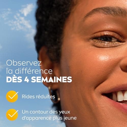 NIVEA Q10 Power Soin Contour des Yeux (1x15 ml), crème anti rides yeux enrichie en Q10 pur & Acide Hyaluronique, crème anti-âge anti-cernes booster de collagène, crème hydratante tous types de peaux