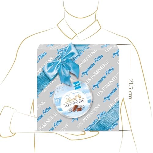 Lindt - Boîte Cadeau LES PYRÉNÉENS - Chocolat au Lait Frais et Fondant - Idéal pour Noël, 204g