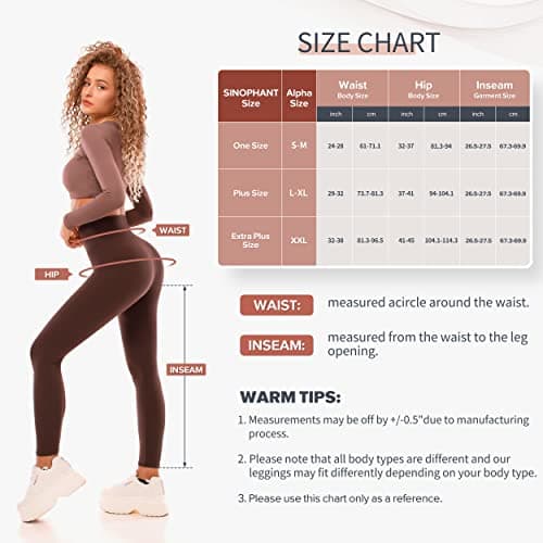 SINOPHANT Legging Femmes Pantalon de Sport, Jegging Taille Haute Femme Yoga Opaque Doux Grande Taille(#1 pièces Noire Taille croisée,S-M)