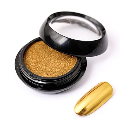 Holzsammlung 12 Couleur BoîTe Poudre à Ongles,Paillettes Ongles Effet Miroir Poudre Chrome d'Ongle,Chrome Pigments Avec Paillettes pour Décoration D'ongle#03