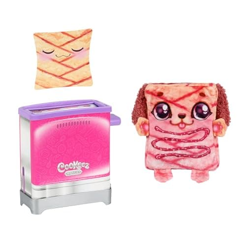 Cookeez Makery Toasty TREATZ Grille-Pain Toasty Treatz avec Peluche parfumée. Prépare Une Peluche Surprise Douce et Moelleuse. Fais Griller Ton Toast et découvre Une Peluche Surprise !