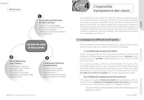 On ne badine pas avec l'amour (oeuvre au programme du Bac de français 2025, 1re générale & techno): suivi du parcours « Les jeux du coeur et de la parole »