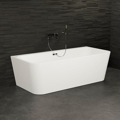 SPALINA Baignoire Semi-îlot Murale Mint 170, L170xl81xH57cm, by