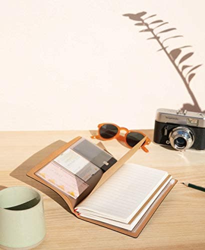Grupo Erik - Ensemble Carnet de Voyage Wanderlust - Carnet de Notes 2 en 1 - Notebook Simili Cuir