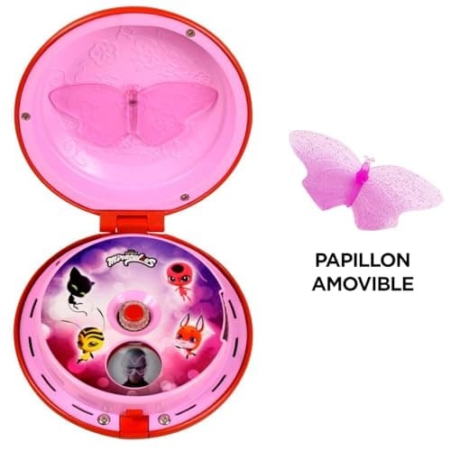Bandai - Miraculous - Téléphone Magique de Ladybug - Accessoire de Role Play pour se déguiser en Ladybug - Jouet Miraculous sonore et Lumineux - Parle Français - Jouet Enfant 4 Ans et + - P50629