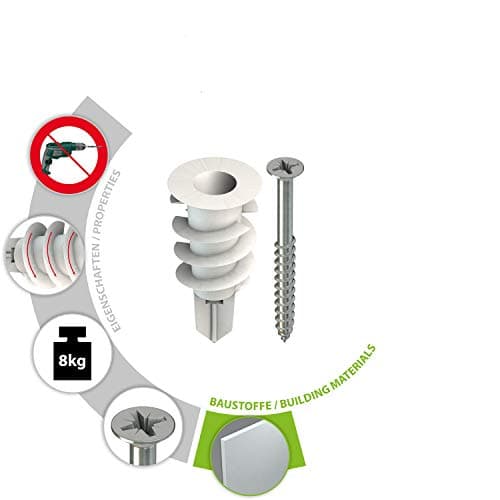 TOX cheville pour plaques de plâtre Spiral 32 mm, 4 pcs., 068701231
