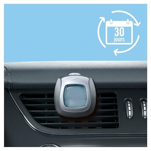 Febreze Désodorisant Voiture, Mega Pack de 6, Pureté de Coton, Parfum Voiture, Sent Bon Fraîcheur pure Élimination Des Odeurs Persistantes