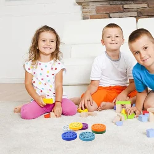 SRJQXH Fidget Spinner Anti Stress 18 Pièces, Spinners Mathématiques Fidget, Orientables à 360°, Jouet Éducatif Fidget Spinners, Mathématique pour Addition, Soustraction, Multiplication et Division