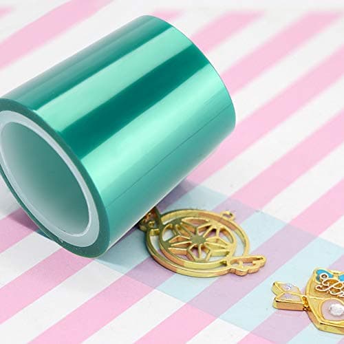 Green Craft Bande transparente ruban papier Sticky Fond de ruban adhésif pour cadre creux en métal Expoy UV Résine Craft Open Cadre DIY aider Outil pour la création de Charm pendentif en métal