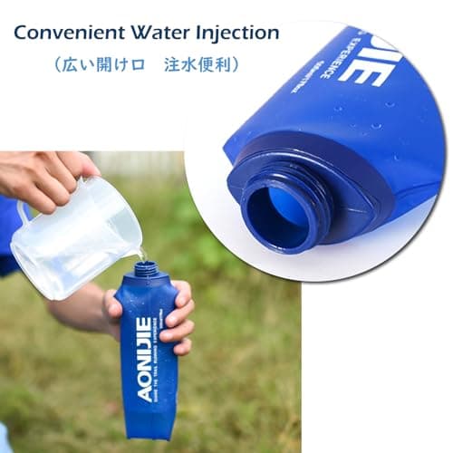 TRIWONDER Gourde Souple Pliable Running Bouteille d'eau | Flasque, Poche Hydratation, Réservoir d'eau, Sport Utilisation en Extérieur