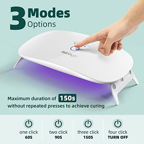 ISTOYO 48W Lumière UV pour Résine Double Longueur d’onde et Mini Lampe UV Portable, Kits de Résine Pour Résine UV, Moules en Résine, Fabrication de Bijoux