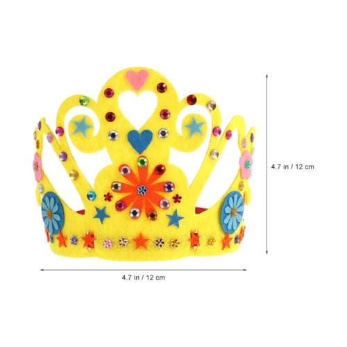 SAFIGLE 12 Pièces Enfants Couronne Artisanat Bricolage Couronne Kit Princesse Diadèmes Couronnes Prince Couronne Enfants Fête D'anniversaire Roi Chapeaux Pour La Fête D'anniversaire Bébé
