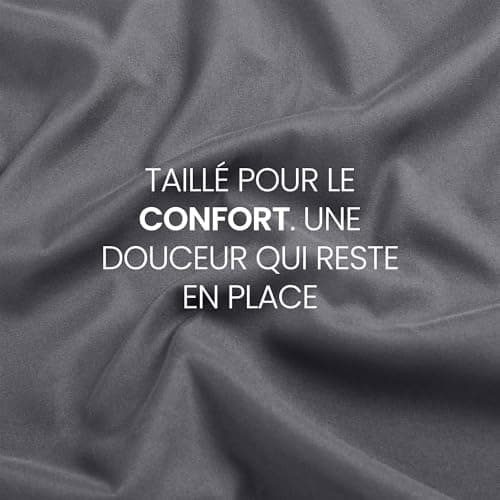Utopia Bedding Drap Housse - Gris, 160 x 200 cm - Coupes de 35 cm pour Matelas épais - Polyester Microfibre brossée