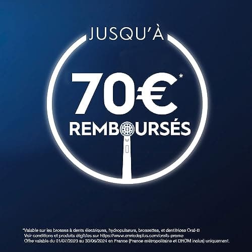Oral-B Pro Cross Action Brossettes pour Brosse à dents électriques, Pack De 10 Unités, Convient À Une Boîte Aux Lettres