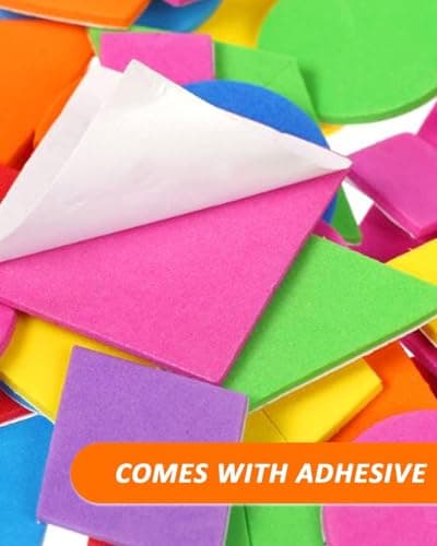 TOZBLEU 150 pcs Autocollantes,L'alphabet Mousse Autocollante Dessin animé Autocollant en Mousse Dessin animé adhésif Mousse Lettre pour décoration Murale Motif Lettres activités manuelles DIY Art