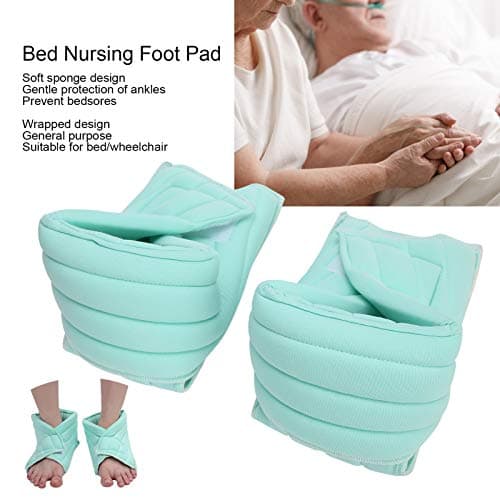 Protecteur de Coussin de Protecteur de cheville Protecteurs d'oreiller pour les escarres et garder au chaud Couverture de correction des pieds âgés(vert)