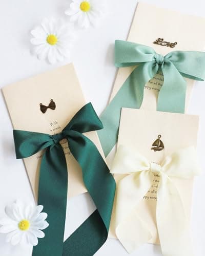 MORSUNBELA Ruban cadeau de mariage - En mousseline de soie - Couleur terre cuite - 3,8 cm x 23 m - Pour cadeau, nœuds