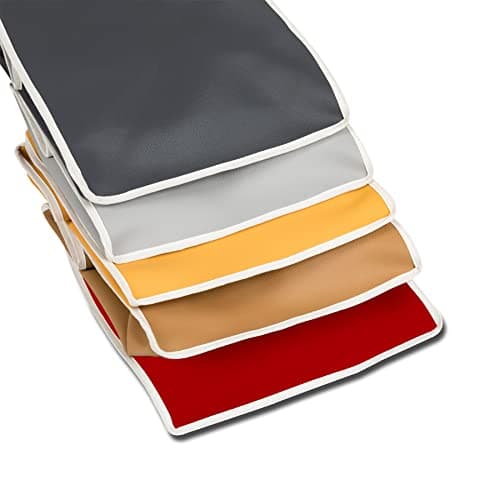 HOMELAY Housse de protection de qualité supérieure compatible avec Thermomix TM6 TM 6. Fabrication artisanale. Matériau similicuir anti-taches, antibactérien. Couverture en couleurs (Gris)