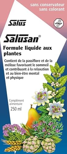 Salus Salusan® - Formule liquide - Sommeil et Relaxation, Bien-Être - Extraits Naturels de Mélisse et de Passiflore - 250 ml