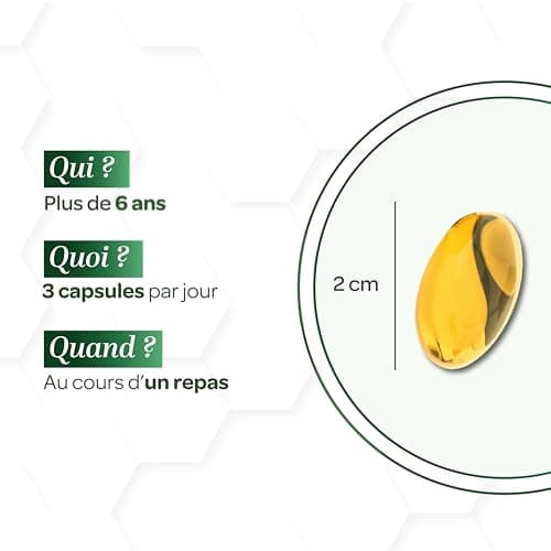 SUPERDIET® - OMÉGA 3 - DHA - EPA - Fonction cardiaque - Huile de poisson sauvage - Nutrithérapie - Conditionné en France - 120 capsules