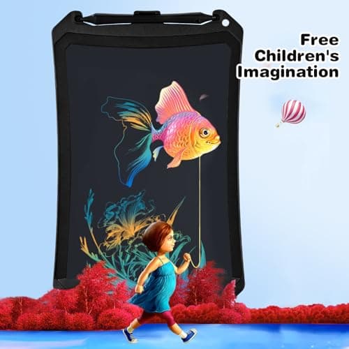 PINKCAT Jouet Bebe 1 2 3 4 5 6 Ans Tableau Magique Enfant 12 Pouces Tablette D'écriture LCD Tablette Dessin Graphique Ardoise Magique Effacable Cadeau Fille Game Boy Jeux Garcon