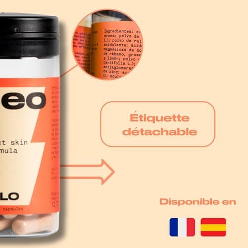 NEEO | Traitement Acné | Puissant Complexe de Zinc, Bardane, Ortie + Vitamines Peau Nette B2 et B3 | Testé en Laboratoire | Anti Acne Hormonal, Anti Imperfection, Anti Tache Visage | 30 Gélules Vegan