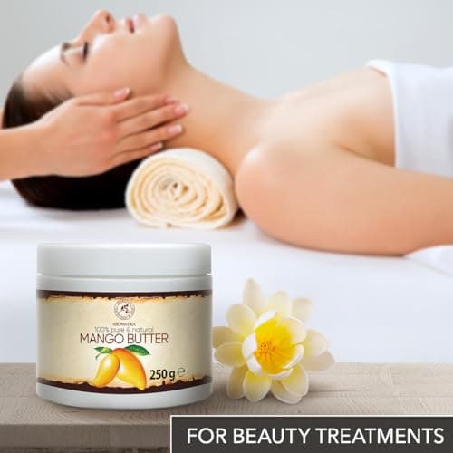 Huile de Mangue 250g - Pur et Naturel - Mangifera Indica - Huiles de Graines de Mangue - Huile pour Corps - Huile pour Cheveux - Peau - Ongles - Lèvres - Soins du Visage