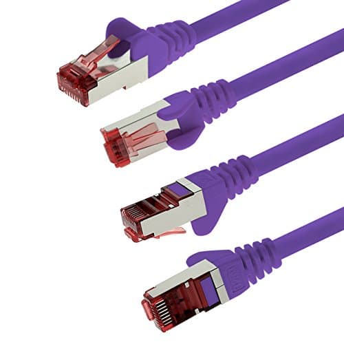 1aTTack.de 5x 0,5m - Câble patch câble réseau Cat 6 Cat6 RJ45 SFTP - violet