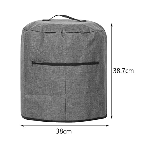 Fonowx Housse de protection anti-poussière pour friteuse à air Housse de protection pour friteuse à air portable pour fournitures de cuisinière à four, Monocouche grise