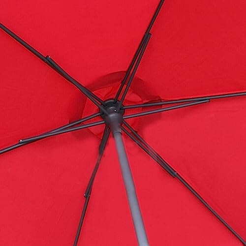 Uposao Housse De Rechange pour Parasol 6 Baleines Résistant À La Décoloration - De Terrasse et Table De Marché pour Extérieur, Plage