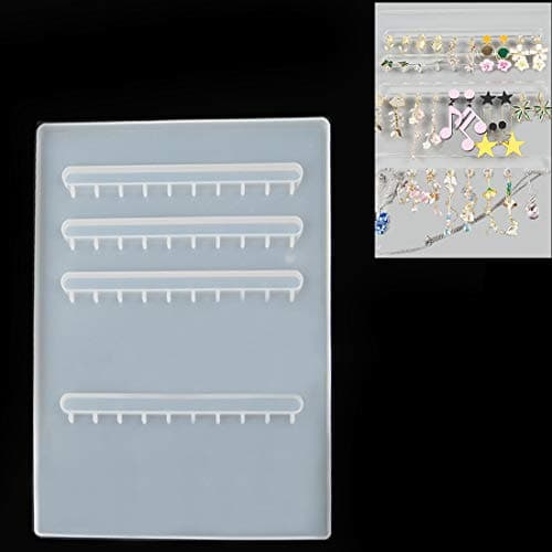 FineInno Moules en Résine en Silicone pour Bijoux Stand Moules Bricolage Organisateur Porte-Bijoux Présentoir Suspendues Boucles d'oreilles Support (Earrings Holder)