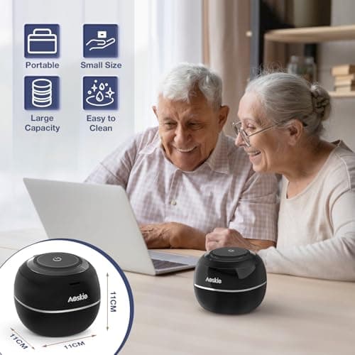 Aoskie Nettoyeur Ultrasons 42kHz/30W pour Prothèses Dentaires, Aligneurs, Protège-dents, Bijoux, Tête de Brosse à Dents, 180ML Ultrasonic Cleaner pour Appareils Dentaires à Domicile ou en Voyage