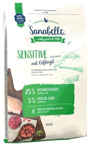 Sanabelle Sensitive à la volaille - Croquettes pour chats sensibles à la nutrition - 1 x 10 kg