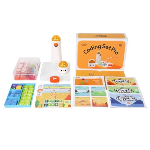 MatataStudio Coding Set Pro Jouet Robot Programmable pour Enfants de 4+ Robot de Codage Électronique Kit Robotique DIY pour Débutant Apprenez Programmation avec Jeux Jouet Éducatif Cadeaux de Rentrée