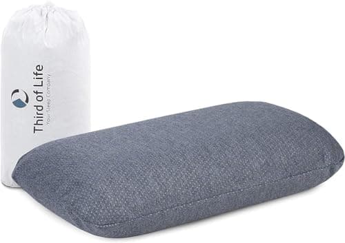 Oreiller Cervical de Voyage VOLAR Quickdry | Petit Coussin Cervical Ergonomique à mémoire de Forme | Housse avec Thermorégulation et à Séchage Rapide | Parfait pour Voyager et Le Camping | 40x25cm