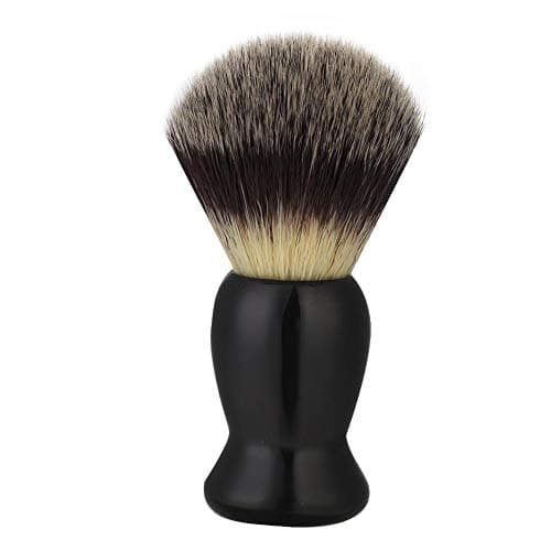 Support de Brosse de Rasage, ANGGREK 1 Support de Brosse à Barbe Noir Professionnel Outil de Rasage Support de Brosse de Rasage léger pour la Maison personnelle(Beard Brush + Holder)