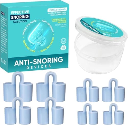 Anti Ronflement Efficace Puissant, 8 Pcs Dilatateur Nasal, 4 tailles Anti Ronflement Pince-Nez, Solution Pour Un Sommeil Plus Confortable Et Reposant