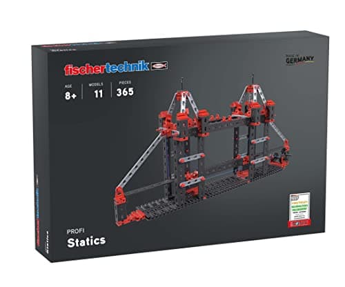 fischertechnik 564071 Profi Statics – kit de Construction, Jouet éducatif pour la Statique, 11 modèles, à partir de 8 Ans