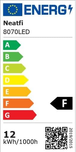 Neatfi Elite HD XL Super LED avec Pince Prise européenne, 6500K, Compatible avec Les Yeux (Blanc, 15 CM)