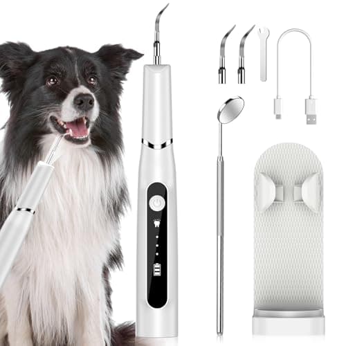 Brosses à Dents à Ultrasons pour Chiens et Chats, Kit de Nettoyage DesDents pour Chiens et Chats Dents Dents Nettoyeur Dedents Nettoyeur de DentsUltrasonique Brosse à Dents Kit