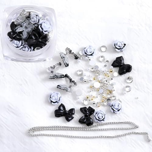 Pendentifs en forme Camélia en forme Camélia en forme Camélia pour ongles - En alliage de diamant - Accessoires de nail art