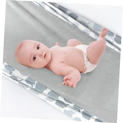 CIMAXIC housse de table à langer berceau housse de matelas à langer extensible tables à langer bébé linge de lit pour bébés linge bebe housse de matelas à langer pour bébé tricot Grey