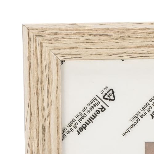 kollyseek Din A4 cadre photo (21 x 29,7 cm) en MDF et bois de verre acrylique cadre photo bois pour accrocher et mettre en place salon pour placer et accrocher bois cadre décoratif bois