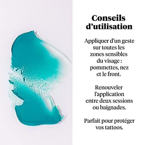SeventyOne Percent | The Ocean Blue : Sun Stick SPF 50+ | Stick Solaire Visage Vegan - Très Haute Protection | Très resistant à l’eau | UVA 34 | 87% Naturel - Made in France | 15 gr
