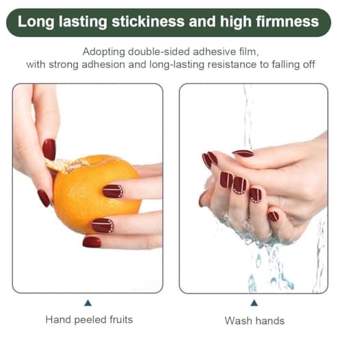 AORHOFJ 10 feuilles/240 pièces autocollants de gel pour les ongles,double face de gel pour les ongles,faux ongles transparents,autocollants pour les ongles artificiels,accessoires de salon d'ongles